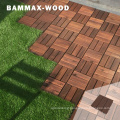 Easy Installation Waterproof Timber Teak WPC Decking Tiles 
